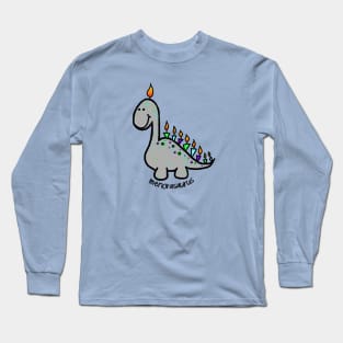 Hanukkah Dino Menorasaurus Long Sleeve T-Shirt